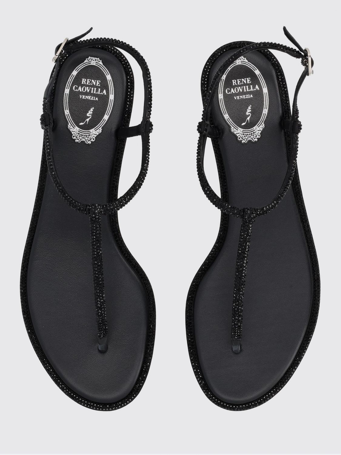 Rene Caovilla Rene Caovilla Heeled Sandal Woman Black Size US 10 / IT 40 - 4 Thumbnail