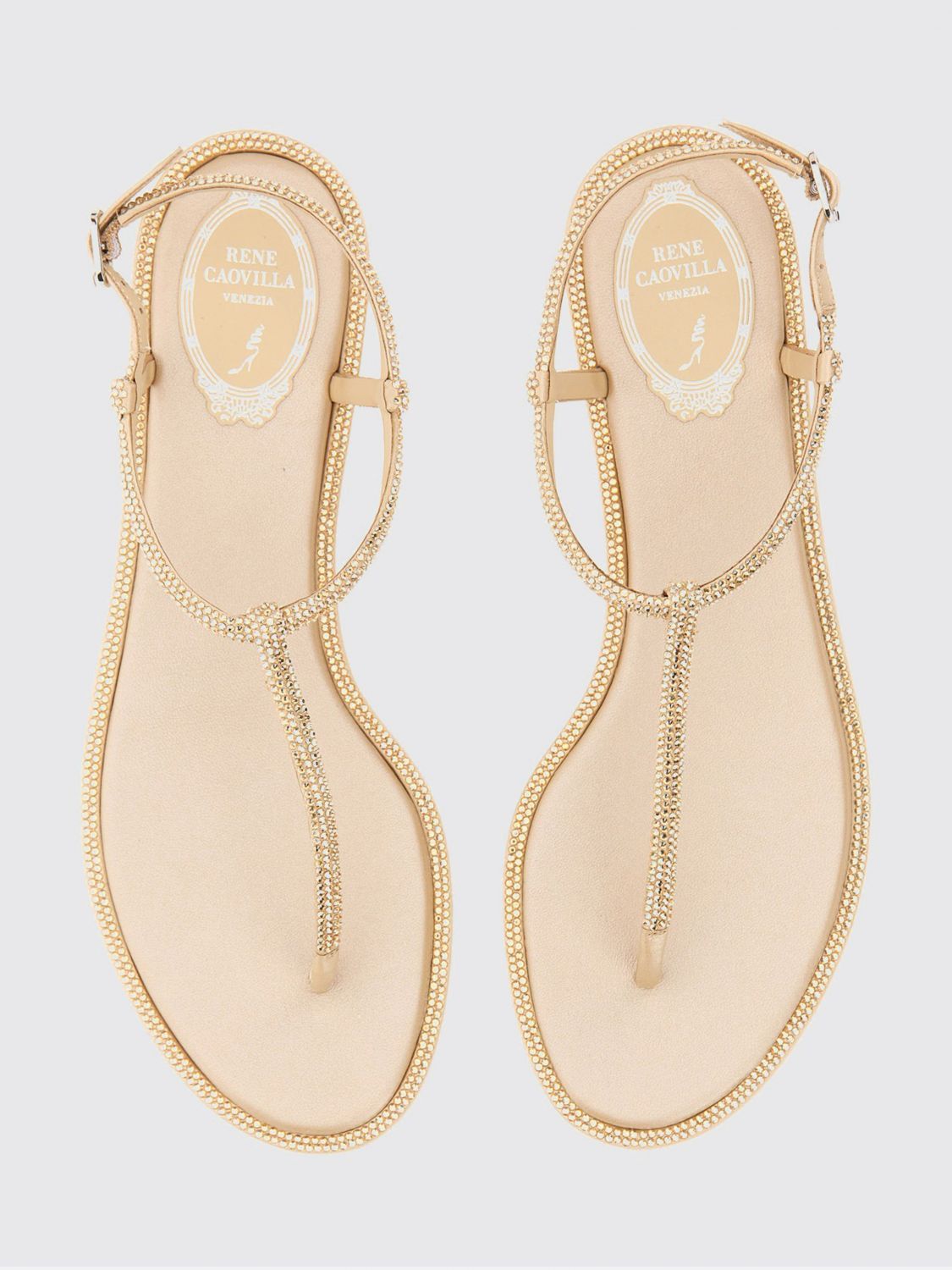 Rene Caovilla Rene Caovilla Heeled Sandal Woman Gold Size US 11 / IT 41 - 4 Thumbnail