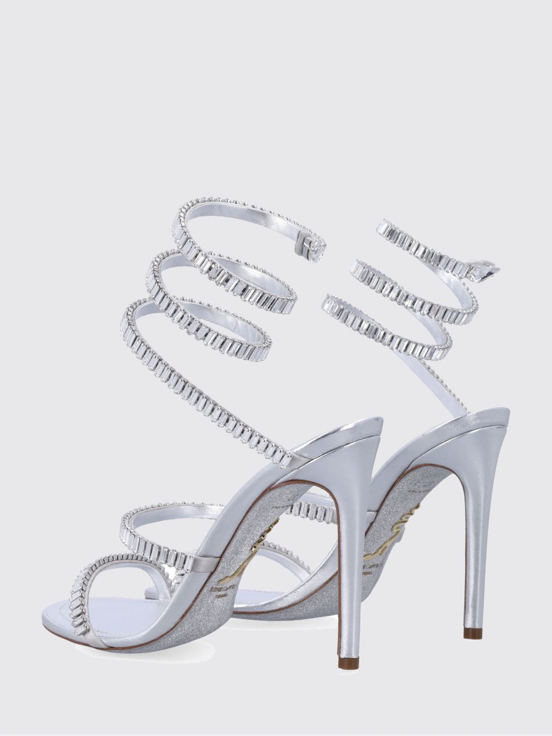Rene Caovilla Rene Caovilla Heeled Sandal Woman Silver Size US 6.5 / IT 36.5 - 3 Thumbnail