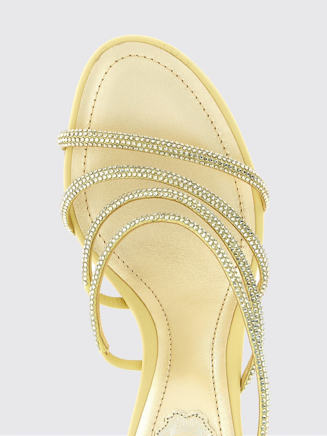 Rene Caovilla Rene Caovilla Heeled Sandal Woman Gold Size US 7 / IT 37 - 4 Thumbnail