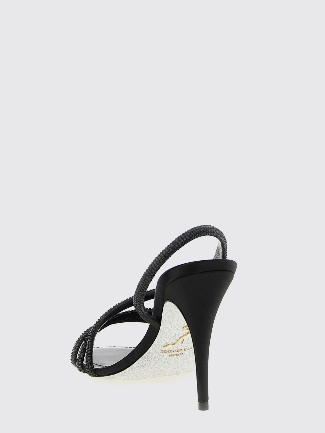 Rene Caovilla Rene Caovilla Heeled Sandal Woman Black Size US 7.5 / IT 37.5 - 3 Thumbnail