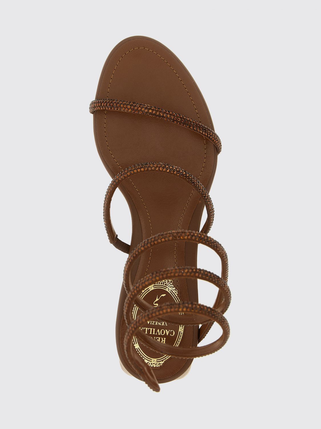 Rene Caovilla Rene Caovilla Heeled Sandal Woman Brown Size US 11 / IT 41 - 4 Thumbnail