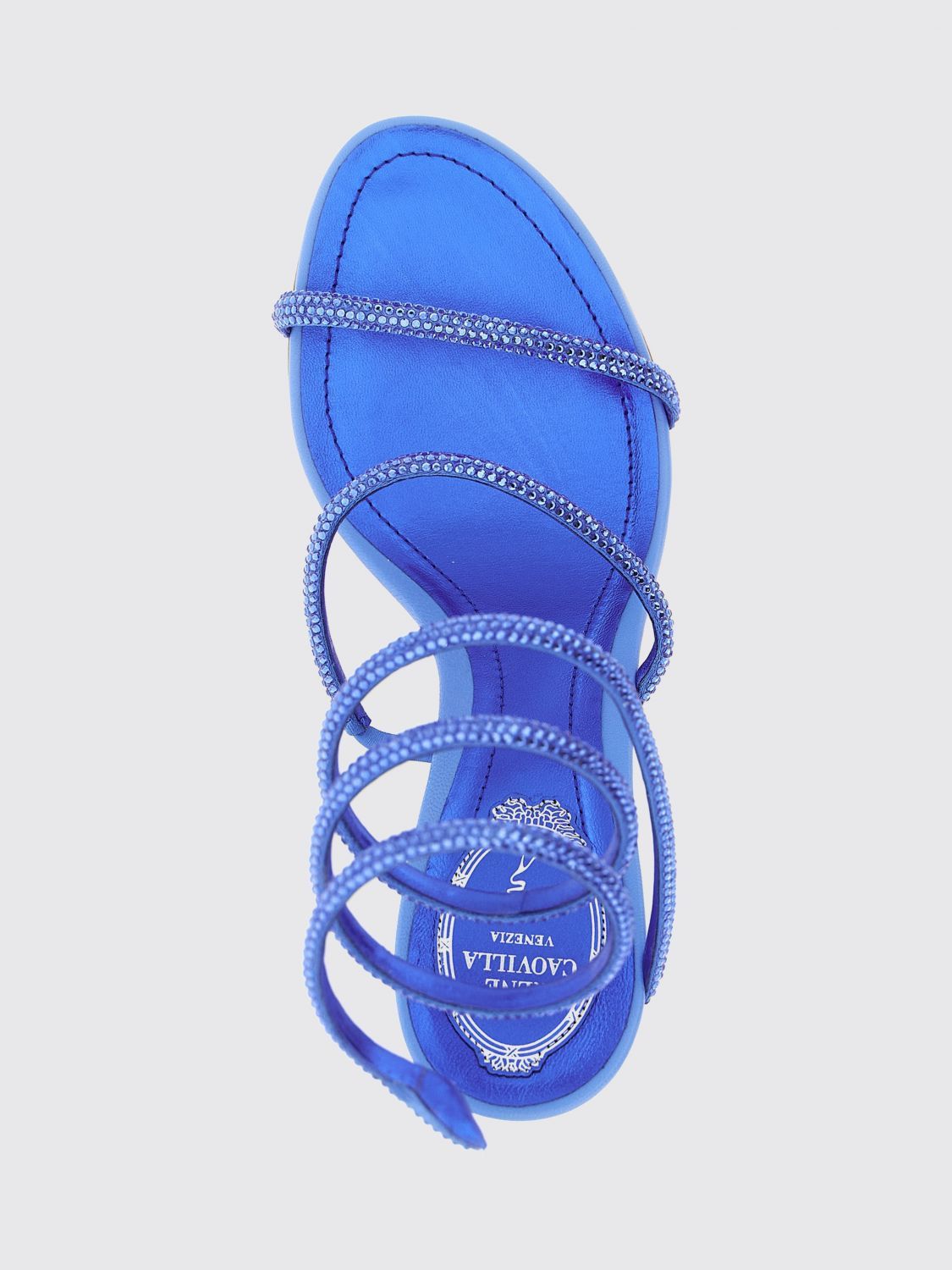 Rene Caovilla Rene Caovilla Heeled Sandal Woman Blue Size US 7 / IT 37 - 4 Thumbnail