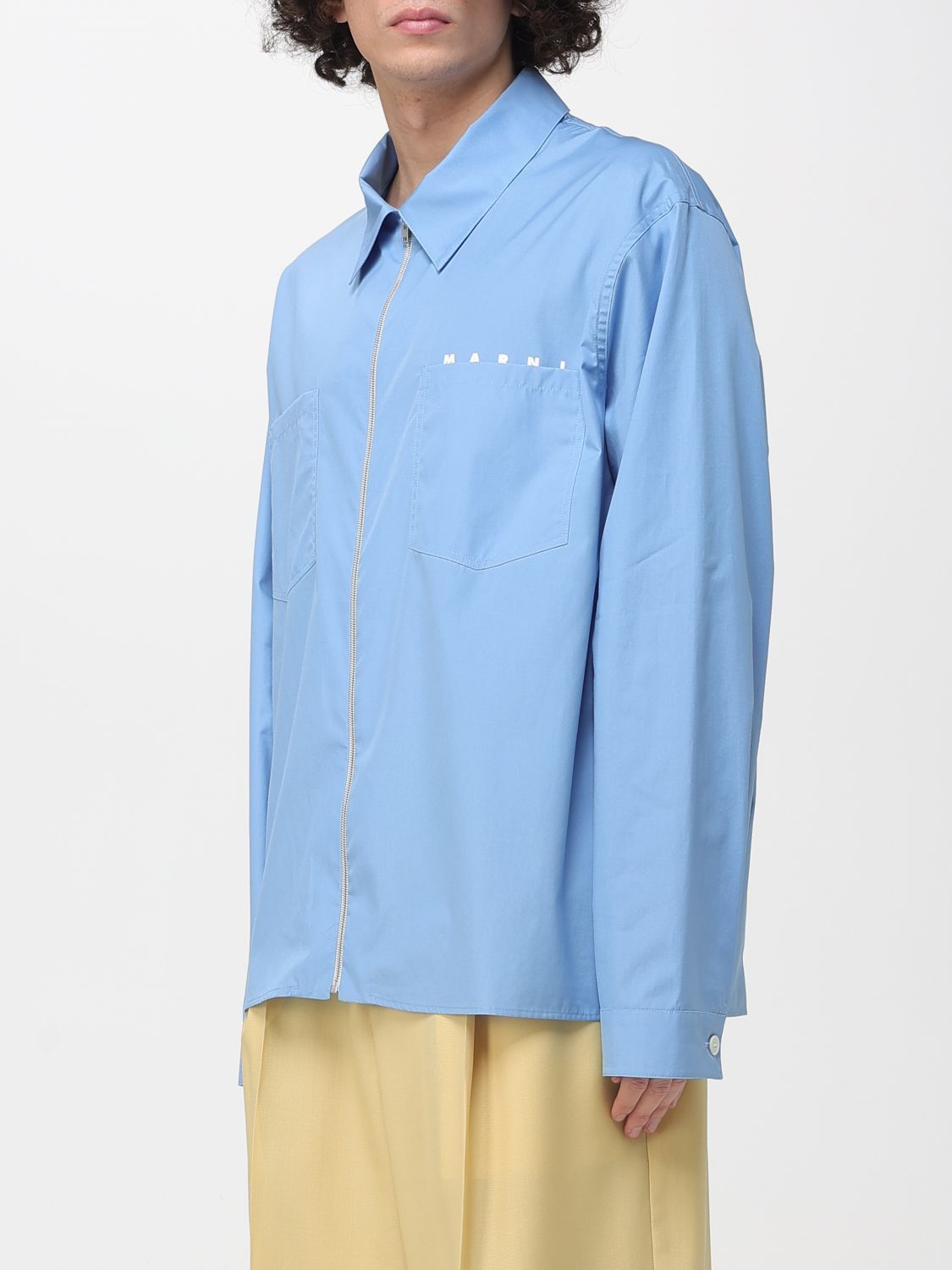Marni Marni Shirt Men Blue Size US M / EU 48-50 / 2 - 4 Thumbnail