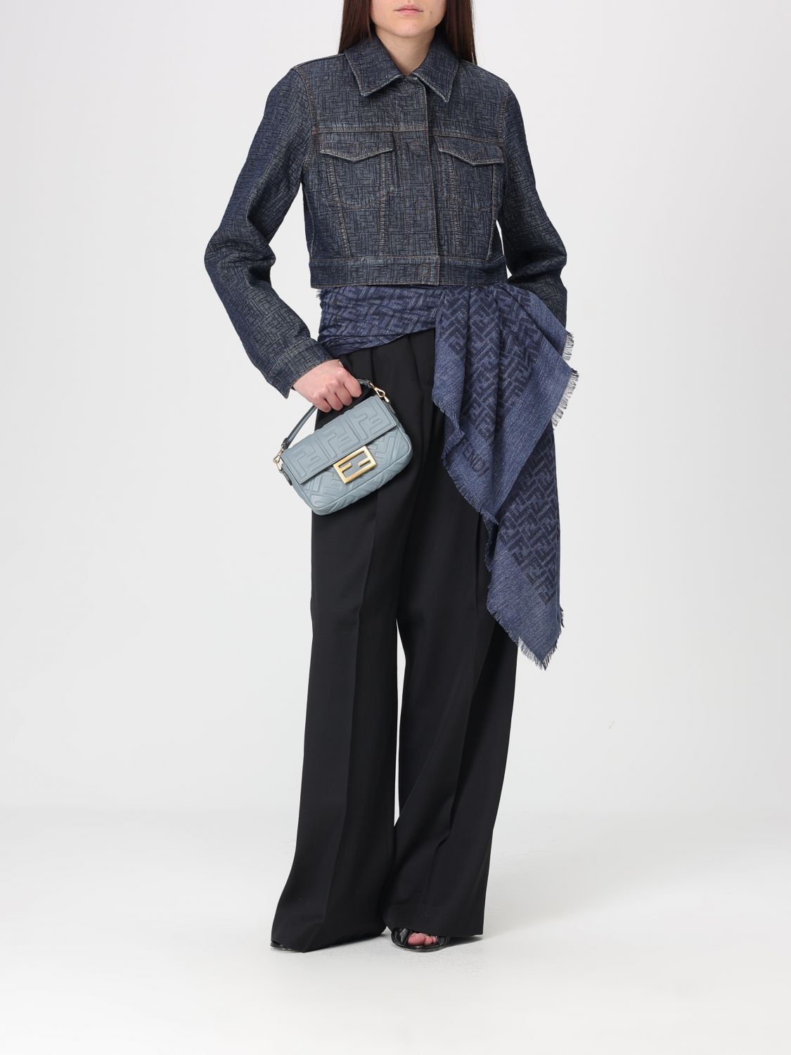 Fendi Fendi Jacket Woman Blue Size XS / US 0-2 / IT 36-38 - 2 Thumbnail