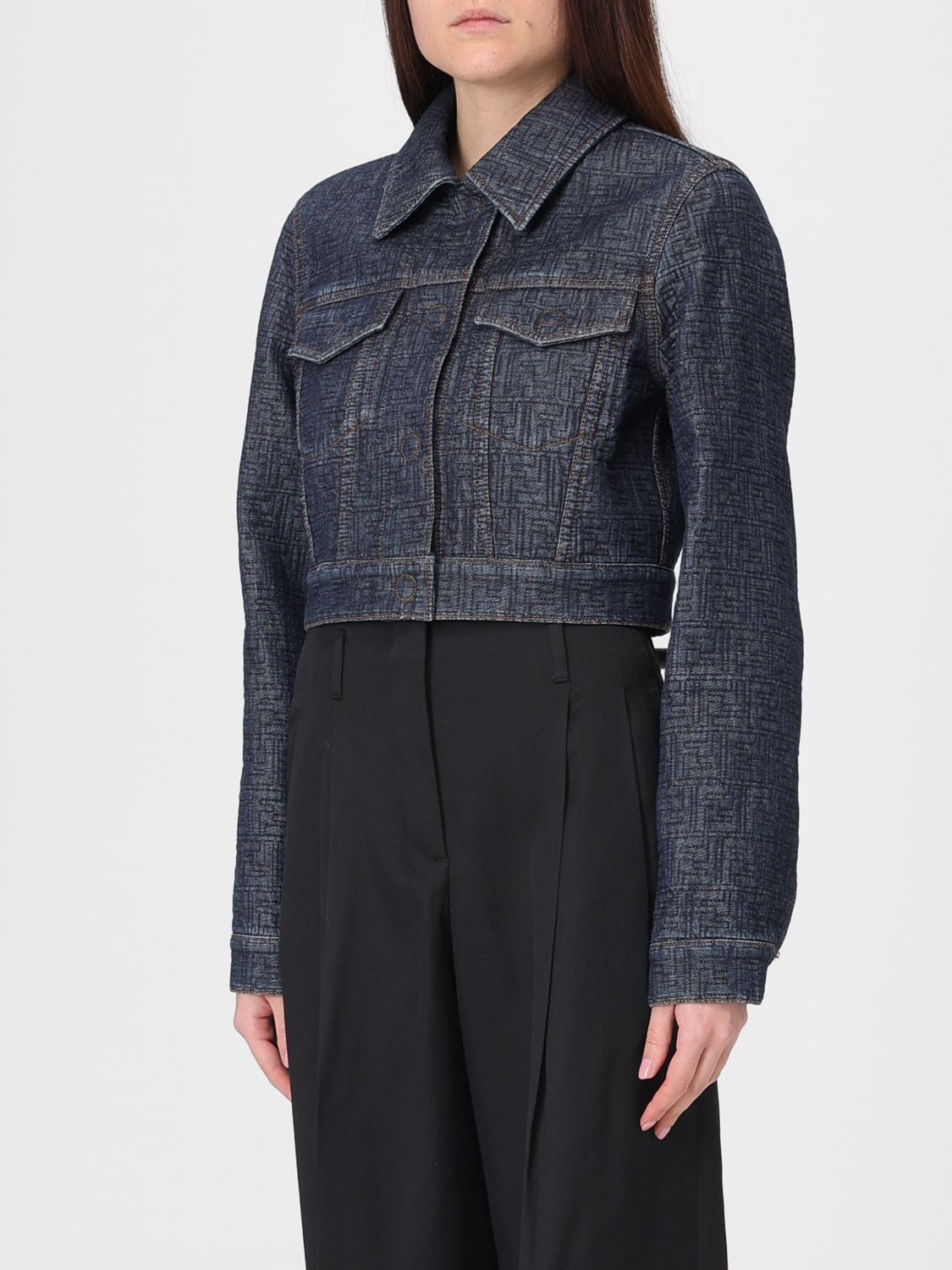 Fendi Fendi Jacket Woman Blue Size M / US 6-8 / IT 42-44 - 4 Thumbnail
