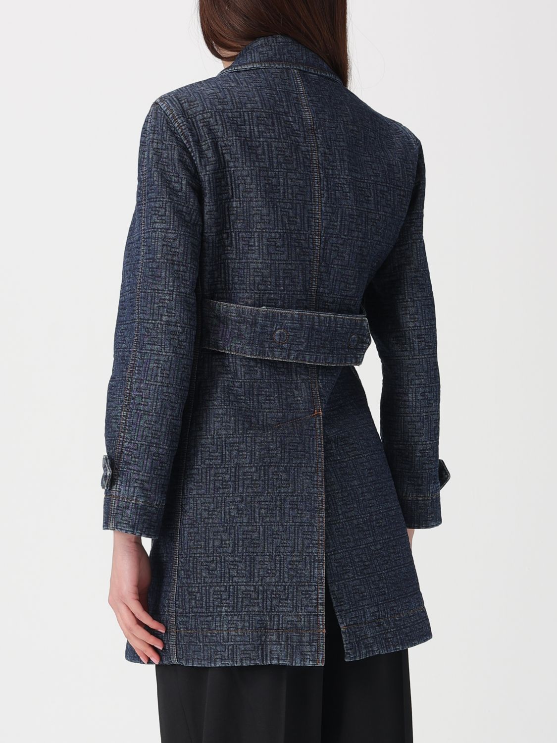 Fendi Fendi Jacket Woman Blue Size S / US 4 / IT 40 - 3 Thumbnail