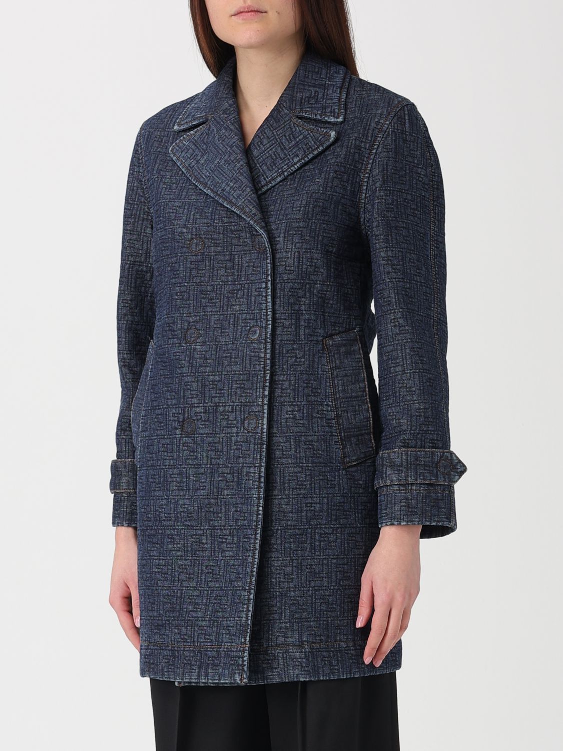 Fendi Fendi Jacket Woman Blue Size S / US 4 / IT 40 - 4 Thumbnail