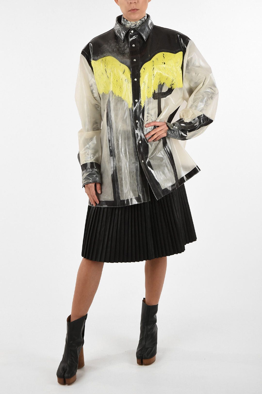 Maison Margiela MM0 Lacquered Oversize Shirt with Snap Buttons Size S / US 4 / IT 40 - 5 Thumbnail