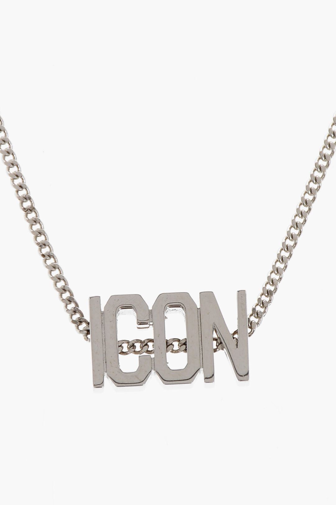 Dsquared2 ICON Brass Necklace with Silver Effect Size ONE SIZE - 2 Thumbnail