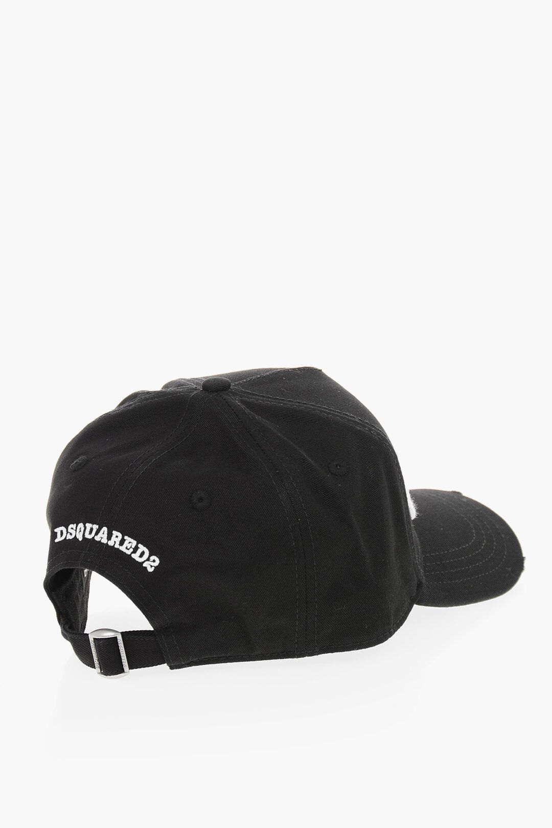 Dsquared2 Cotton Gabardine Baseball Cap ROCCO with Raised Embroidery Size ONE SIZE - 3 Thumbnail