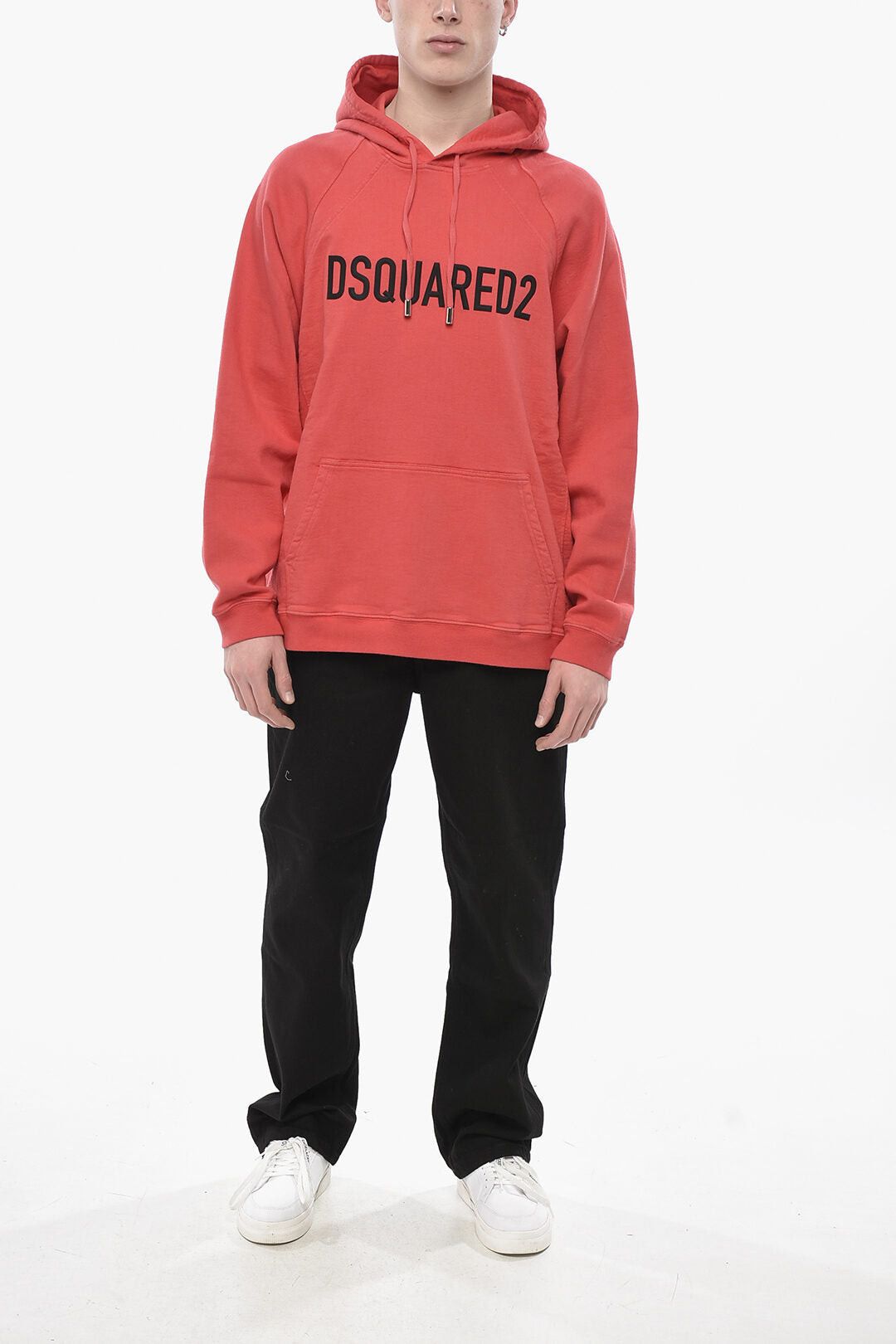Dsquared2 Solid-Color Hoodie HERCA FIT with Embossed Logo Size US L / EU 52-54 / 3 - 4 Thumbnail