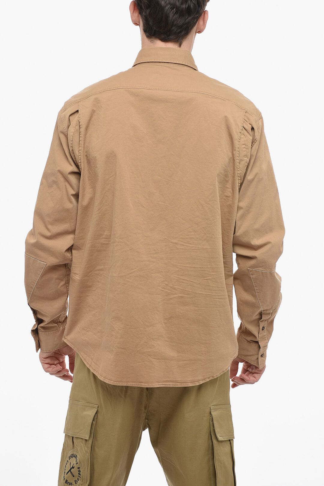 Dsquared2 Cotton Overshirt with Embroidered Logo Size US L / EU 52-54 / 3 - 2 Thumbnail