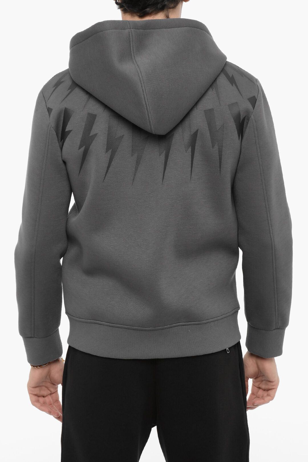 Neil Barrett Hooded Sweatshirt Slim Fit with Front Closure Size US XL / EU 56 / 4 - 2 Thumbnail