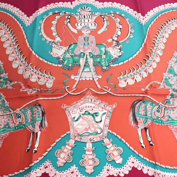 Hermes Hermes Hermès Carré90 Paperoles Silk Scarf Textile Scarf DUTY FREE for USA Size ONE SIZE - 3 Thumbnail