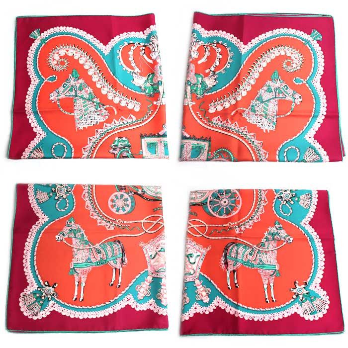 Hermes Hermes Hermès Carré90 Paperoles Silk Scarf Textile Scarf DUTY FREE for USA Size ONE SIZE - 2 Thumbnail