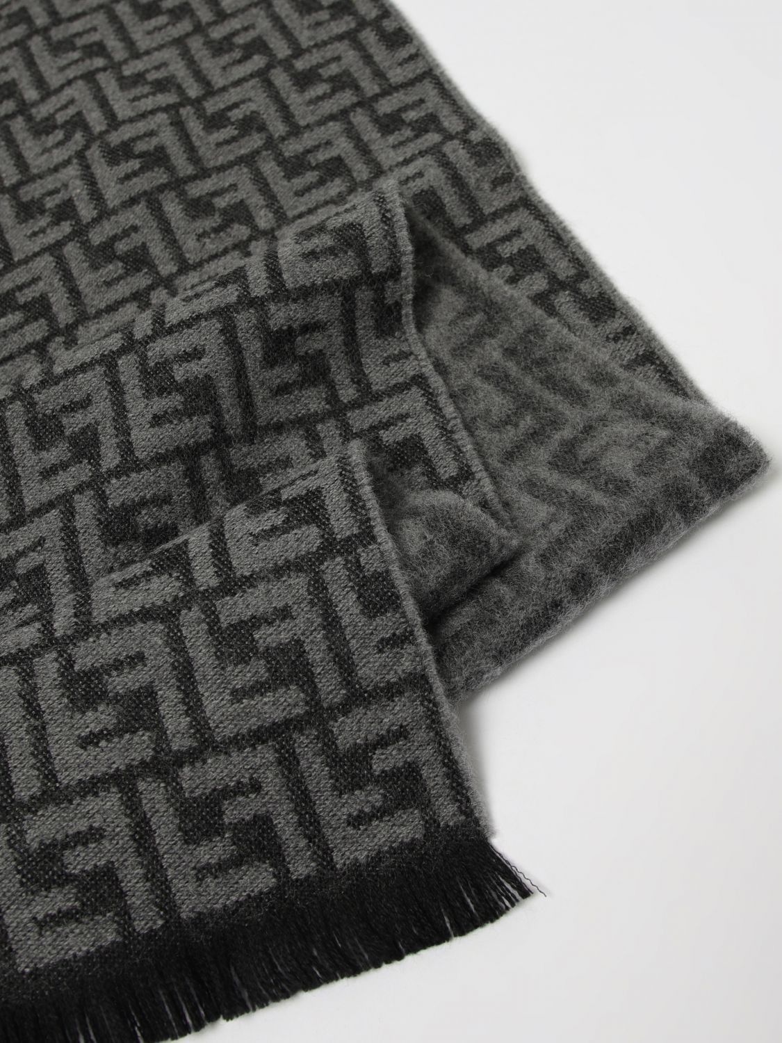 Fendi Fendi Scarf Men Charcoal Size ONE SIZE - 3 Thumbnail
