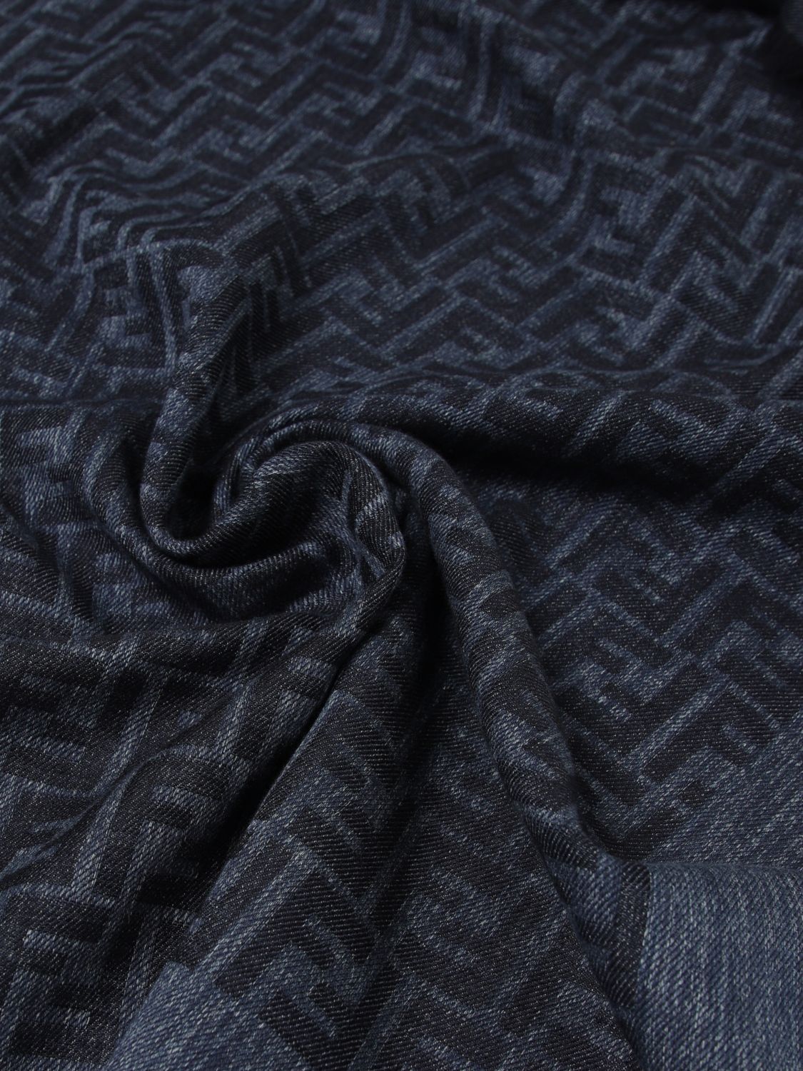 Fendi Fendi Scarf Woman Denim Size ONE SIZE - 3 Thumbnail