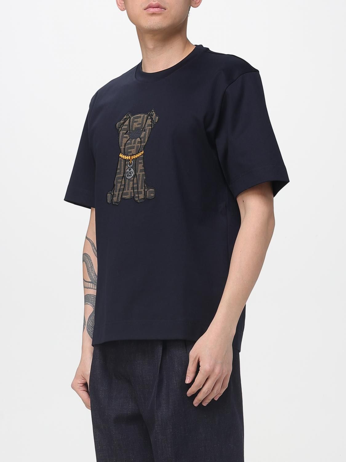 Fendi Fendi T-Shirt Men Blue Size US S / EU 44-46 / 1 - 4 Thumbnail