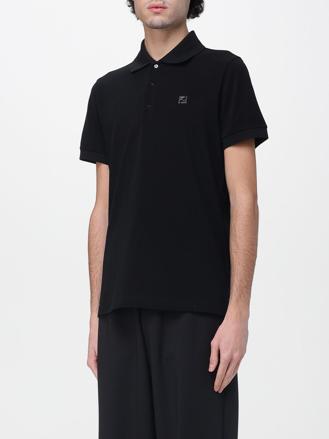 Fendi Fendi Polo Shirt Men Black Size US XXL / EU 58 / 5 - 3 Thumbnail