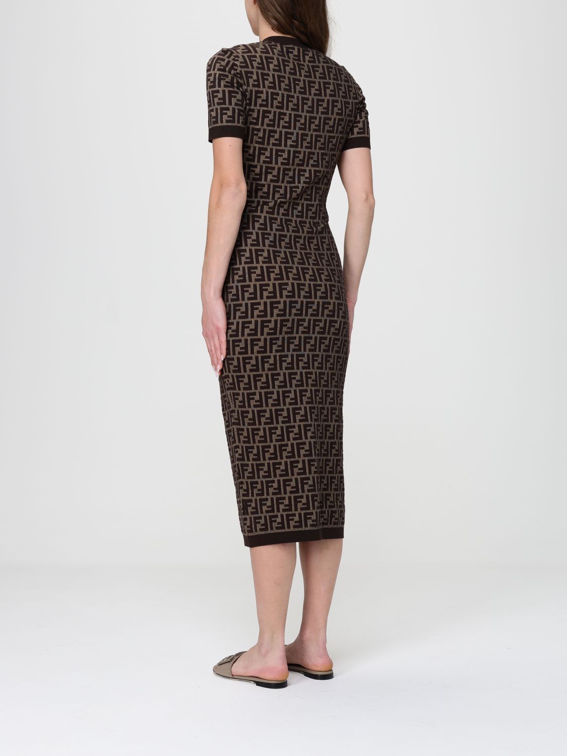 Fendi Fendi Dress Woman Brown Size M / US 6-8 / IT 42-44 - 2 Thumbnail