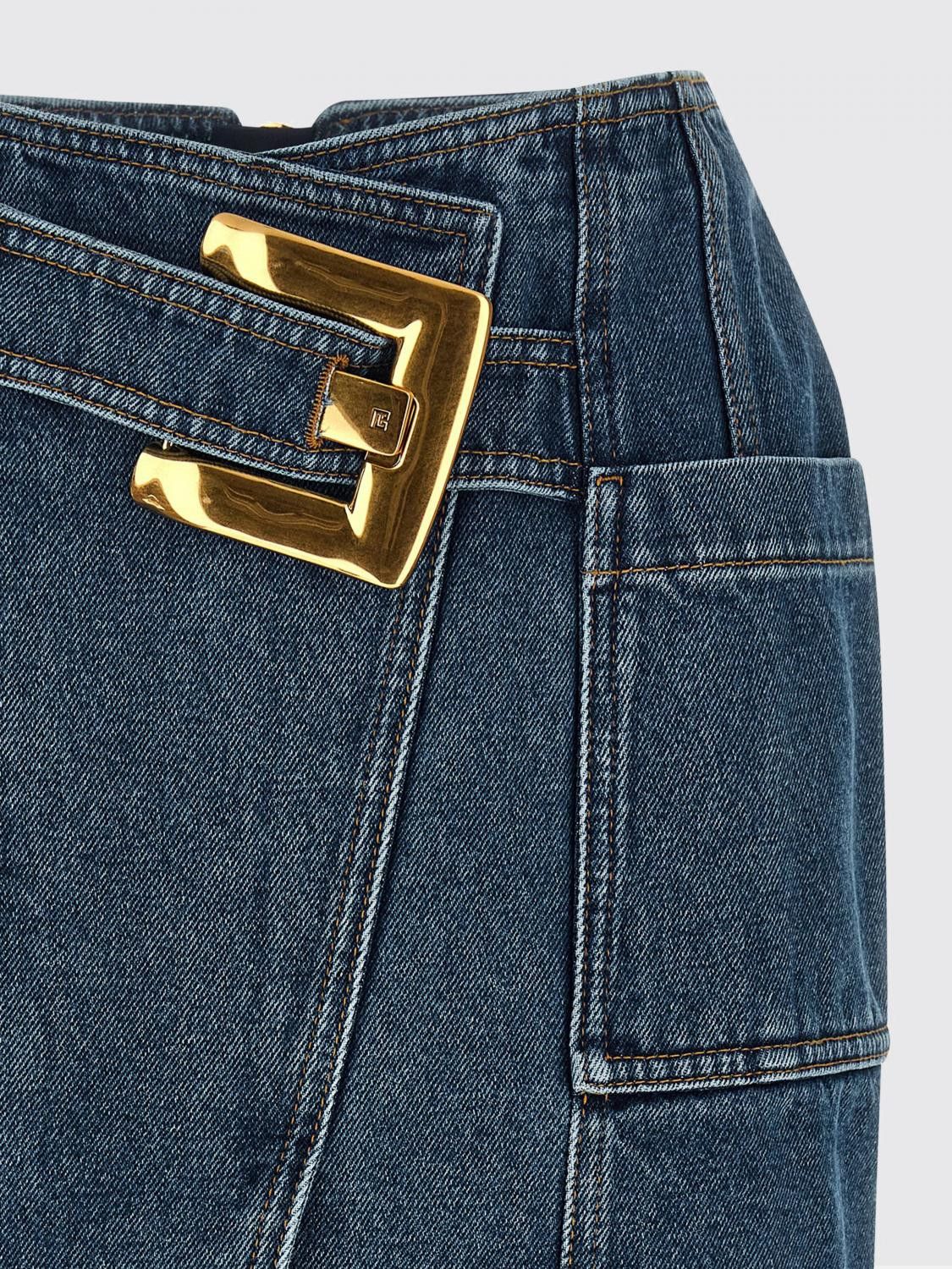 Balmain Balmain Skirt Woman Blue Size 25" / US 0 / IT 36 - 4 Thumbnail