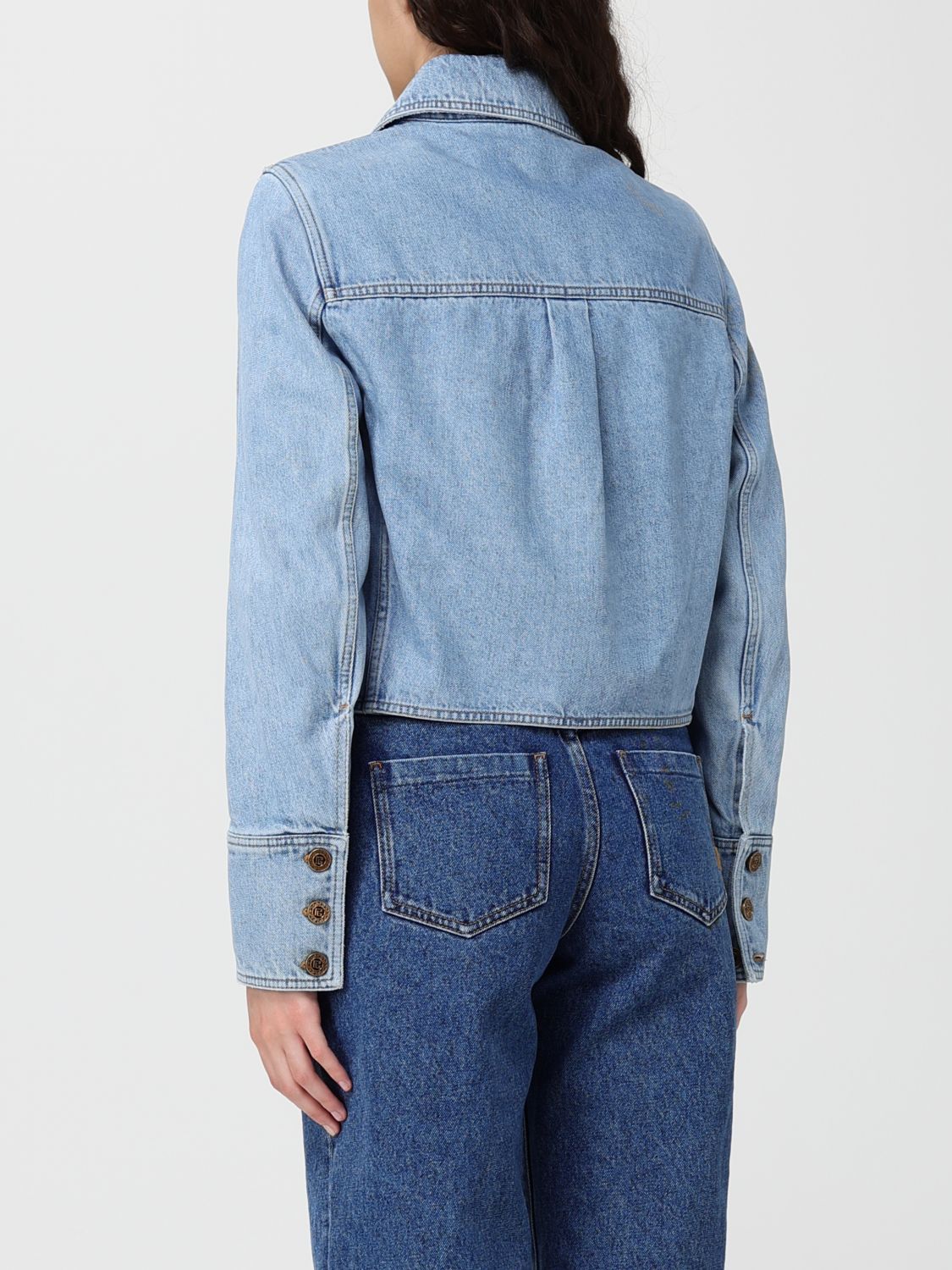 Balmain Balmain Jacket Woman Blue Size S / US 4 / IT 40 - 3 Thumbnail