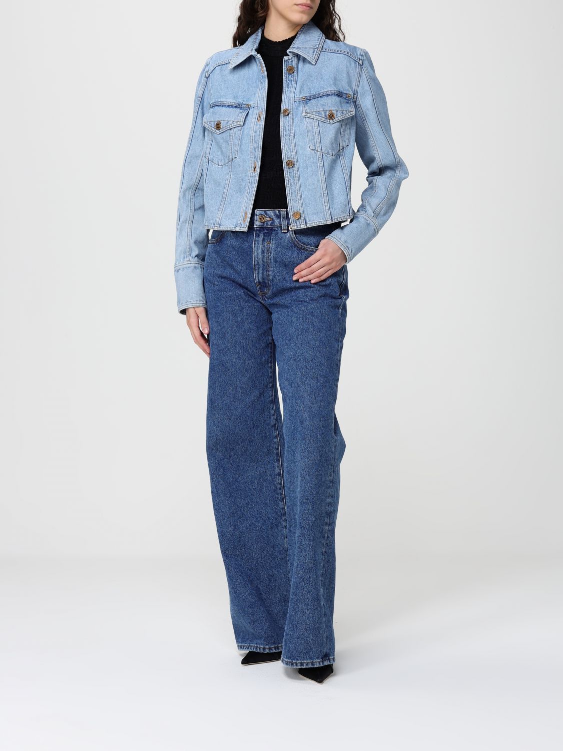 Balmain Balmain Jacket Woman Blue Size S / US 4 / IT 40 - 2 Thumbnail