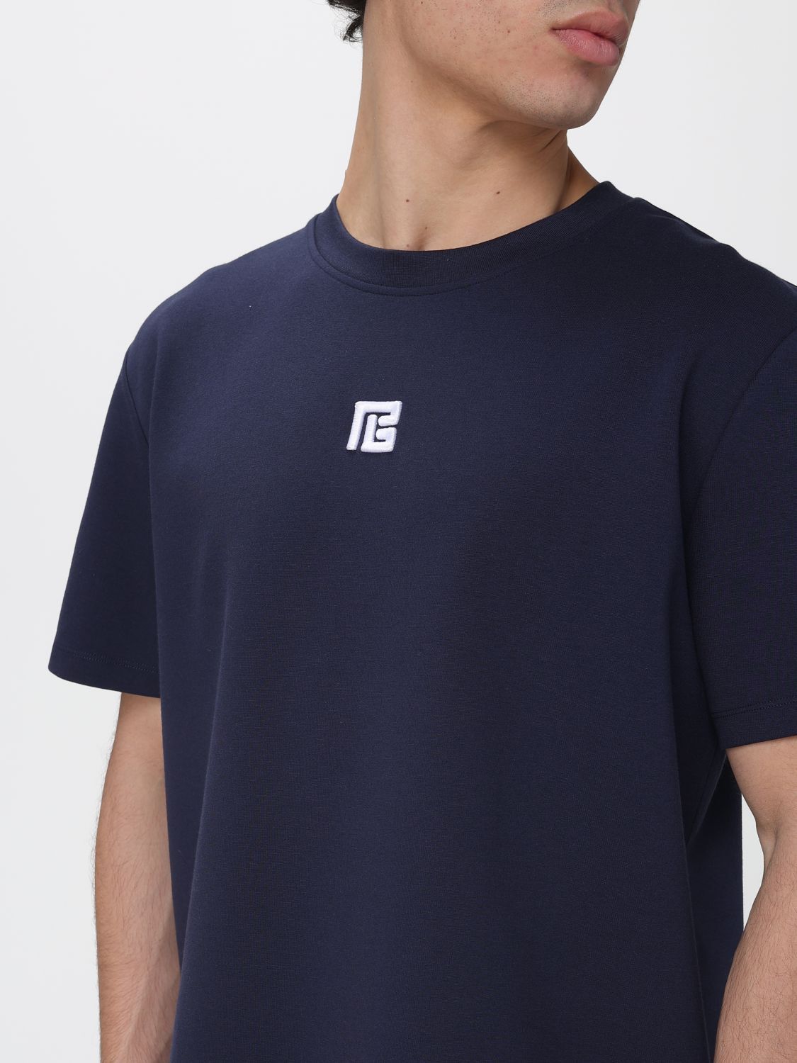 Balmain Balmain T-Shirt Men Marine Size US XL / EU 56 / 4 - 4 Thumbnail