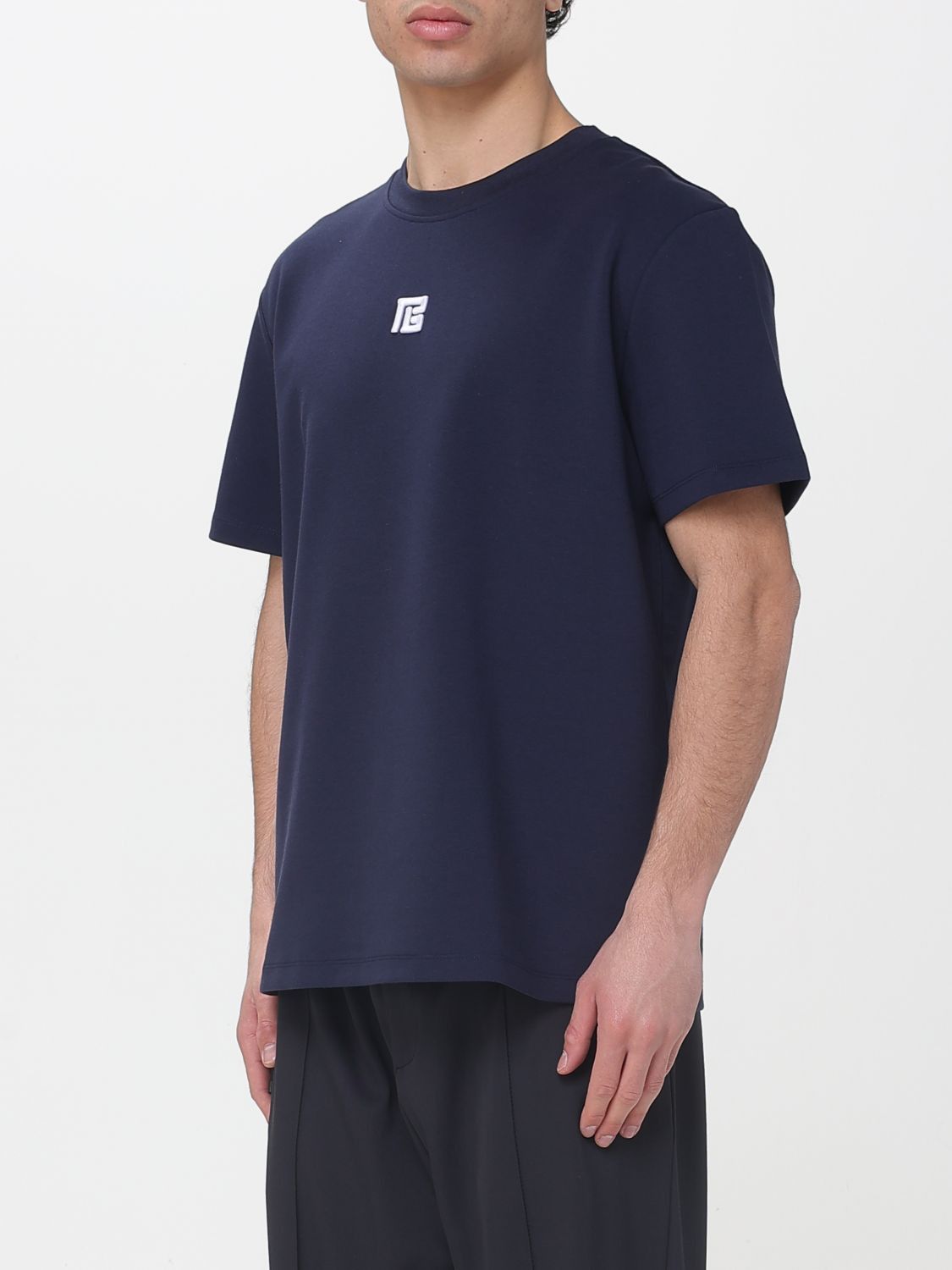 Balmain Balmain T-Shirt Men Marine Size US XL / EU 56 / 4 - 3 Thumbnail