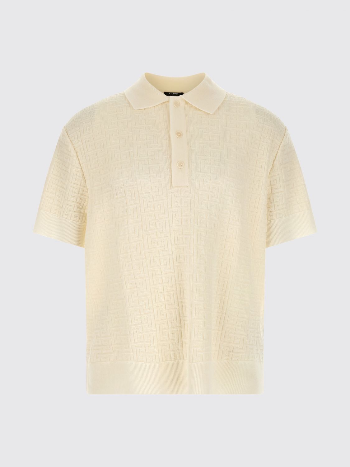 Balmain Balmain Polo Shirt Men White Size US M / EU 48-50 / 2 - 2 Thumbnail