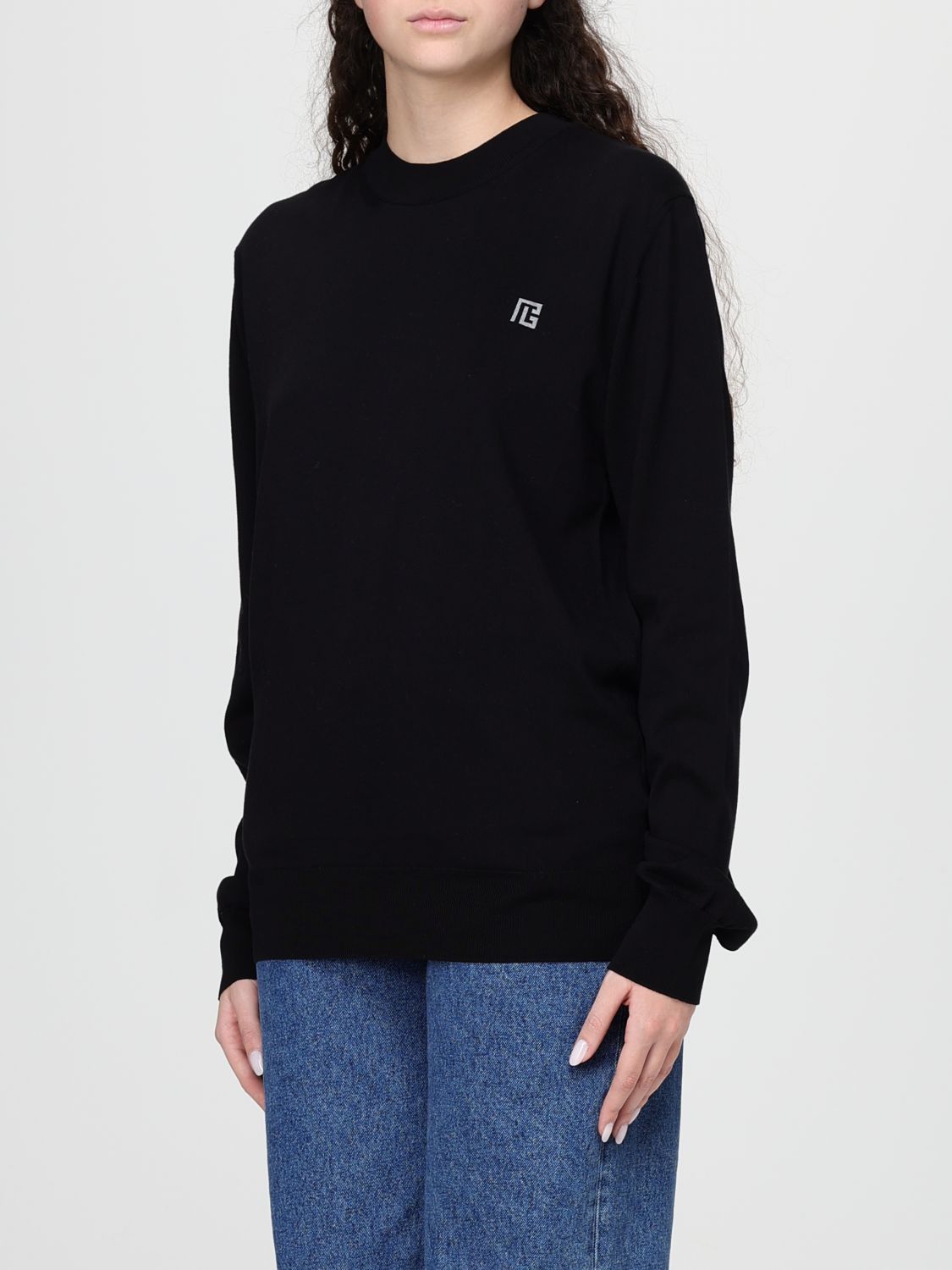 Balmain Balmain Sweatshirt Woman Black Size L / US 10 / IT 46 - 4 Thumbnail