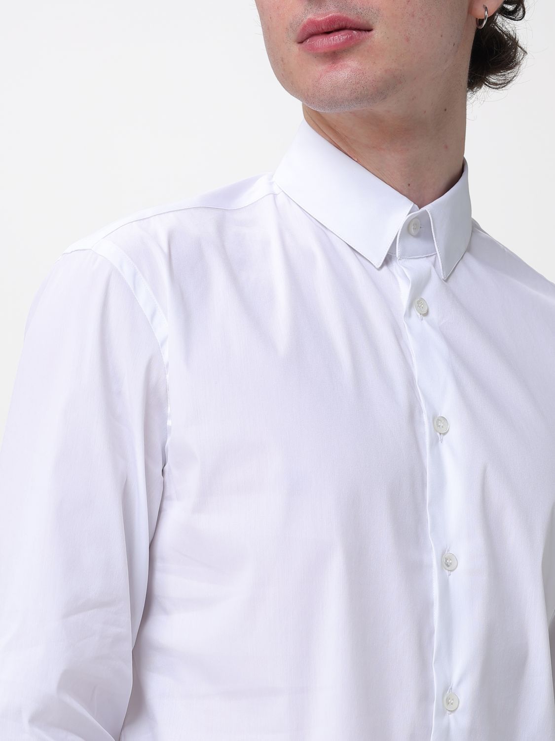 Giorgio Armani Giorgio Armani Shirt Men White Size US XS / EU 42 / 0 - 4 Thumbnail