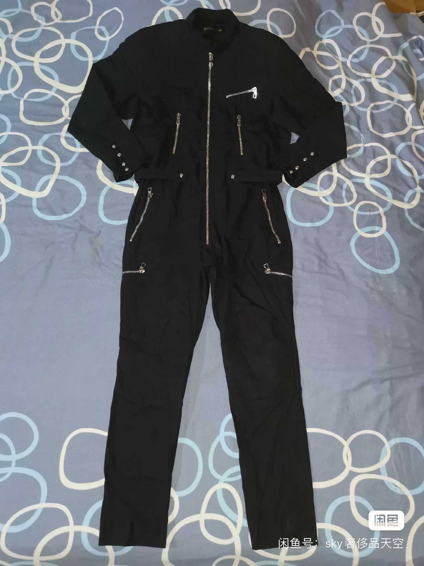 Balmain balmain x hm black jumpsuit jacket Size 38" / US 16 / IT 52 - 2 Thumbnail