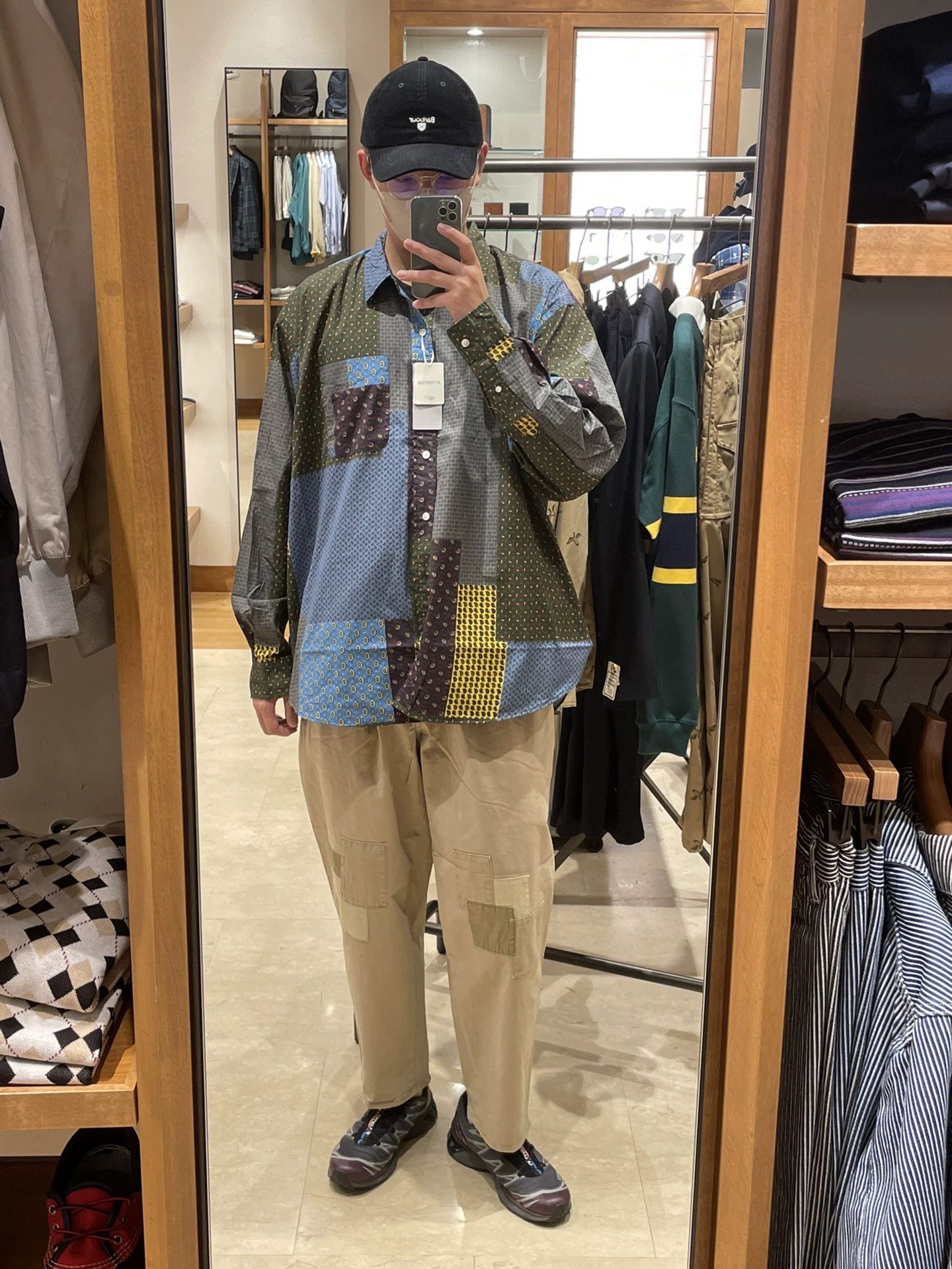 Beams Japan stylish patchwork denim and knit top Size XS / US 0-2 / IT 36-38 - 5 Thumbnail