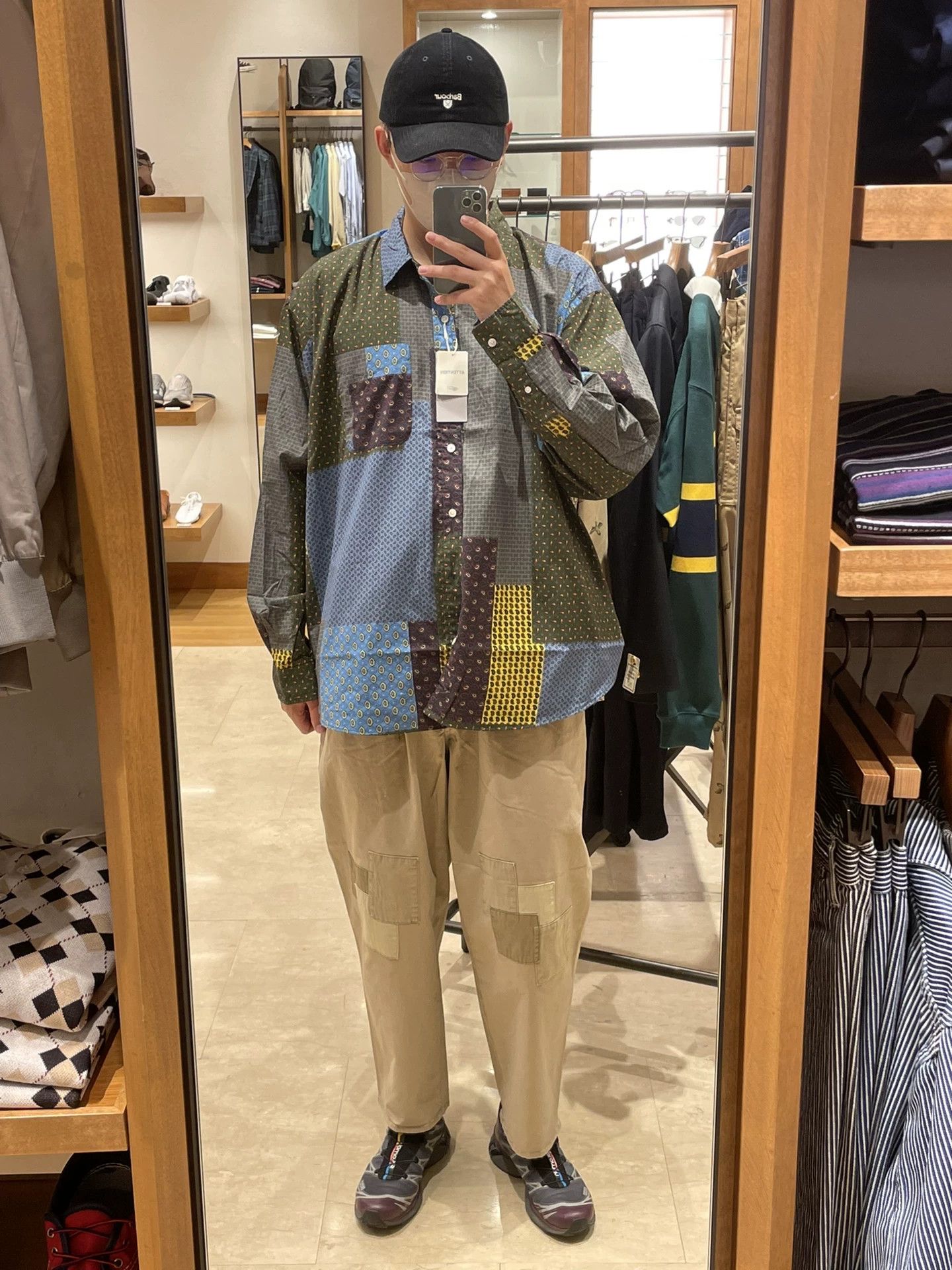 Beams Japan stylish patchwork denim and knit top Size XS / US 0-2 / IT 36-38 - 4 Thumbnail