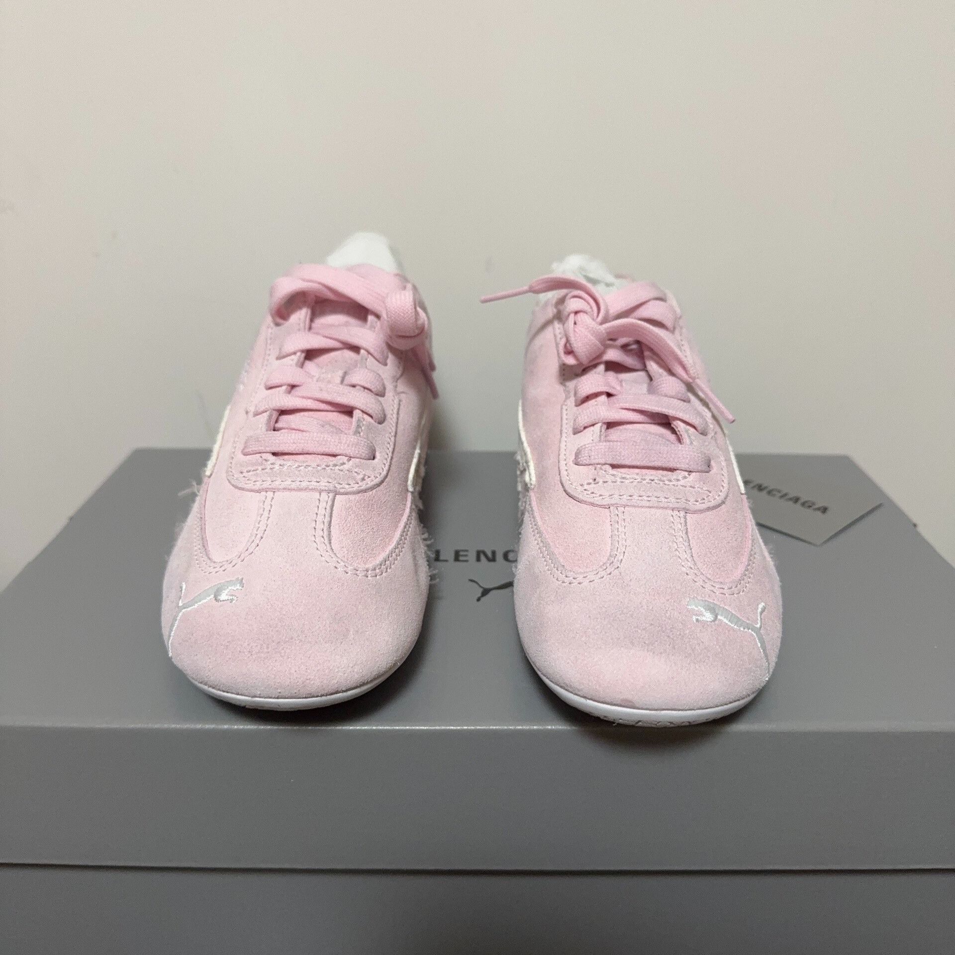 Balenciaga balenciaga x puma pink speedcat shoes Size US 10 / EU 43 - 2 Thumbnail