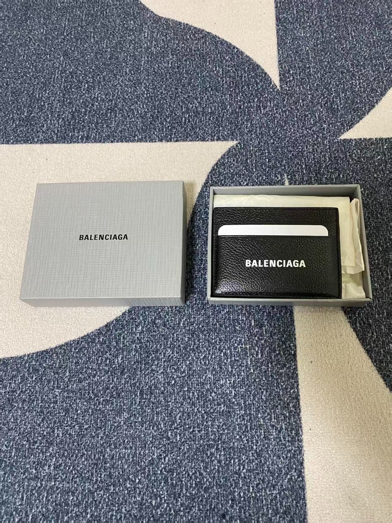 Balenciaga balenciaga logo leather cardholder wallet Size ONE SIZE - 2 Thumbnail