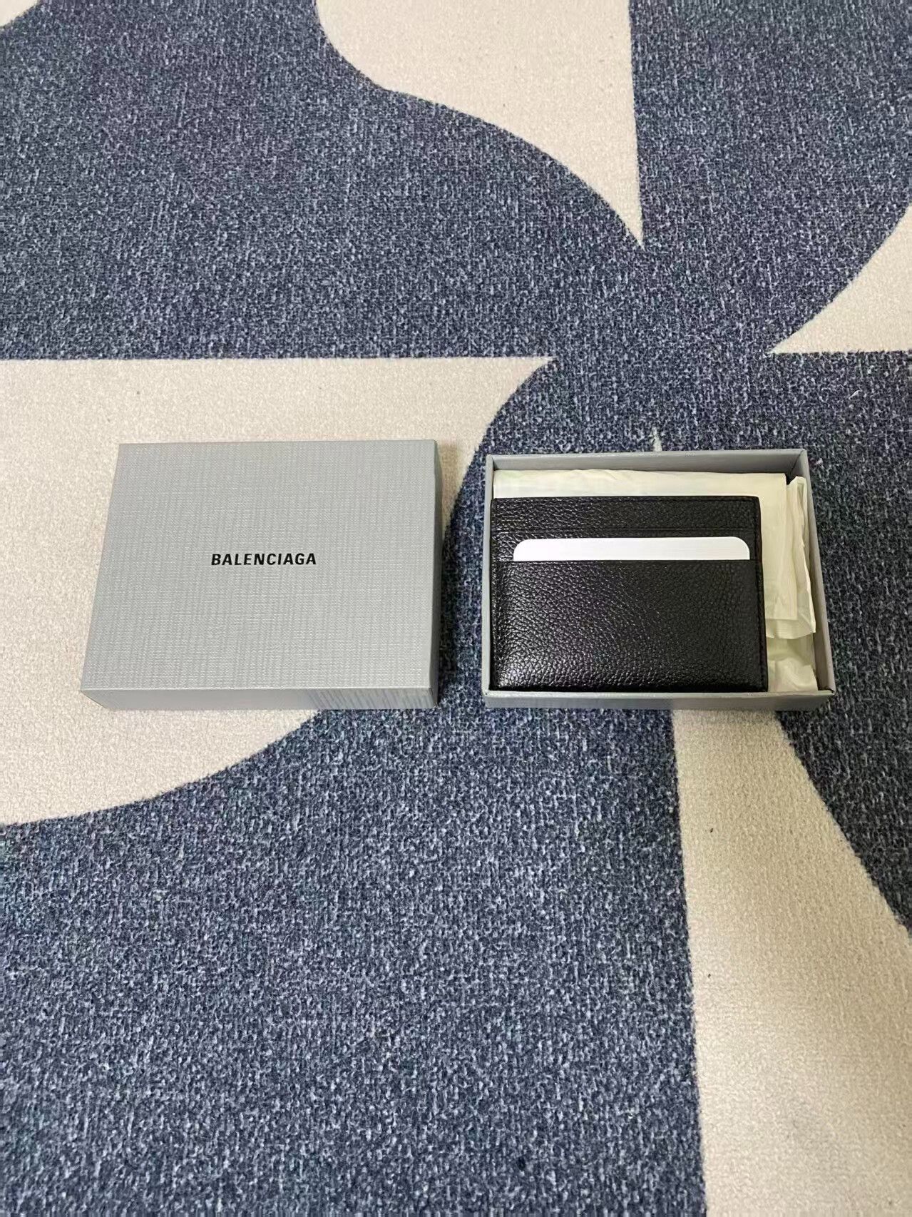 Balenciaga balenciaga logo leather cardholder wallet Size ONE SIZE - 3 Thumbnail