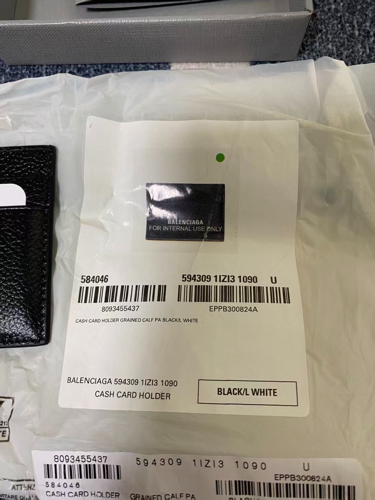 Balenciaga balenciaga logo leather cardholder wallet Size ONE SIZE - 5 Thumbnail