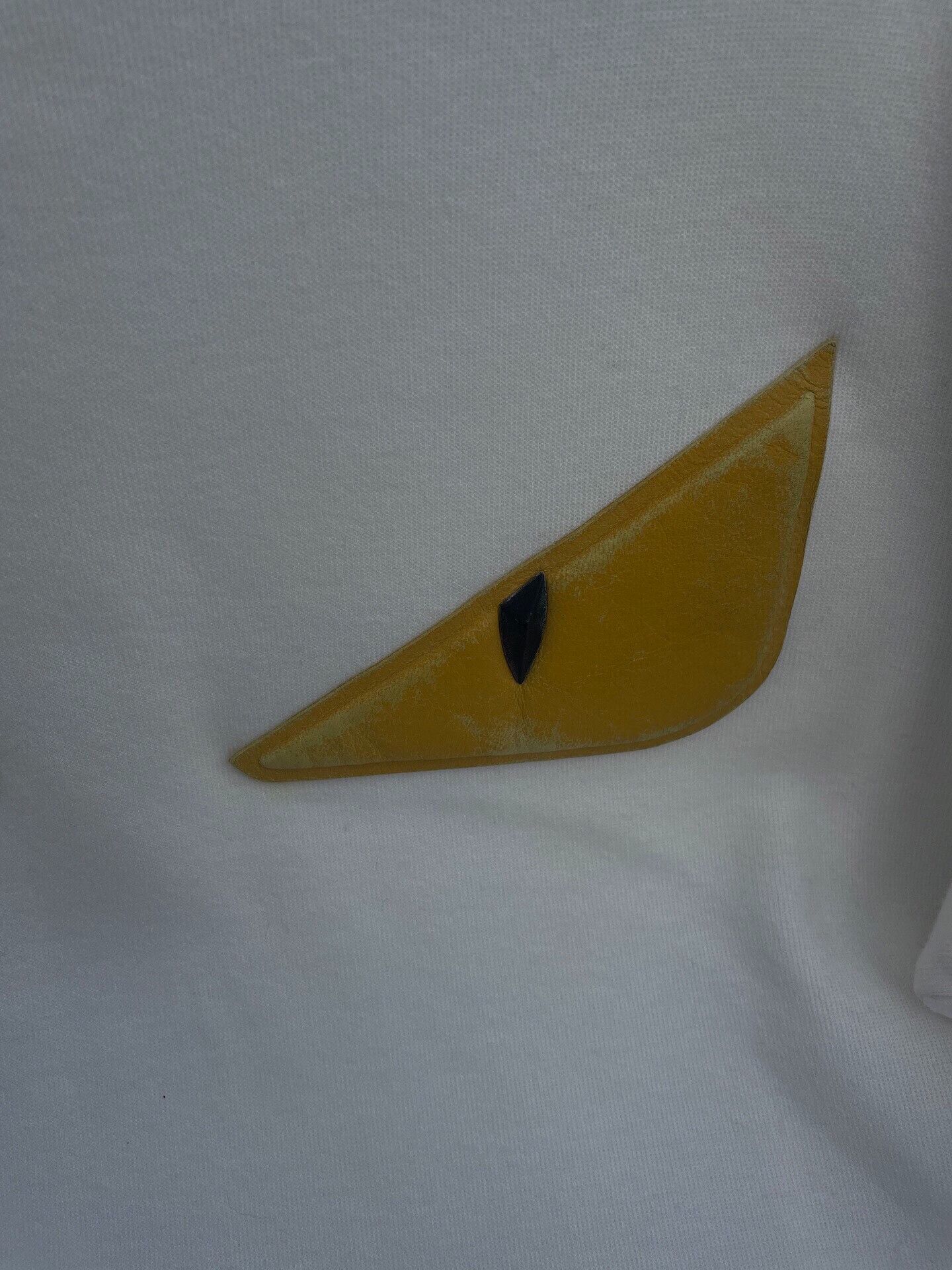 Fendi Fendi White Sweatshirt with Leather Details Size XS / US 0-2 / IT 36-38 - 3 Thumbnail