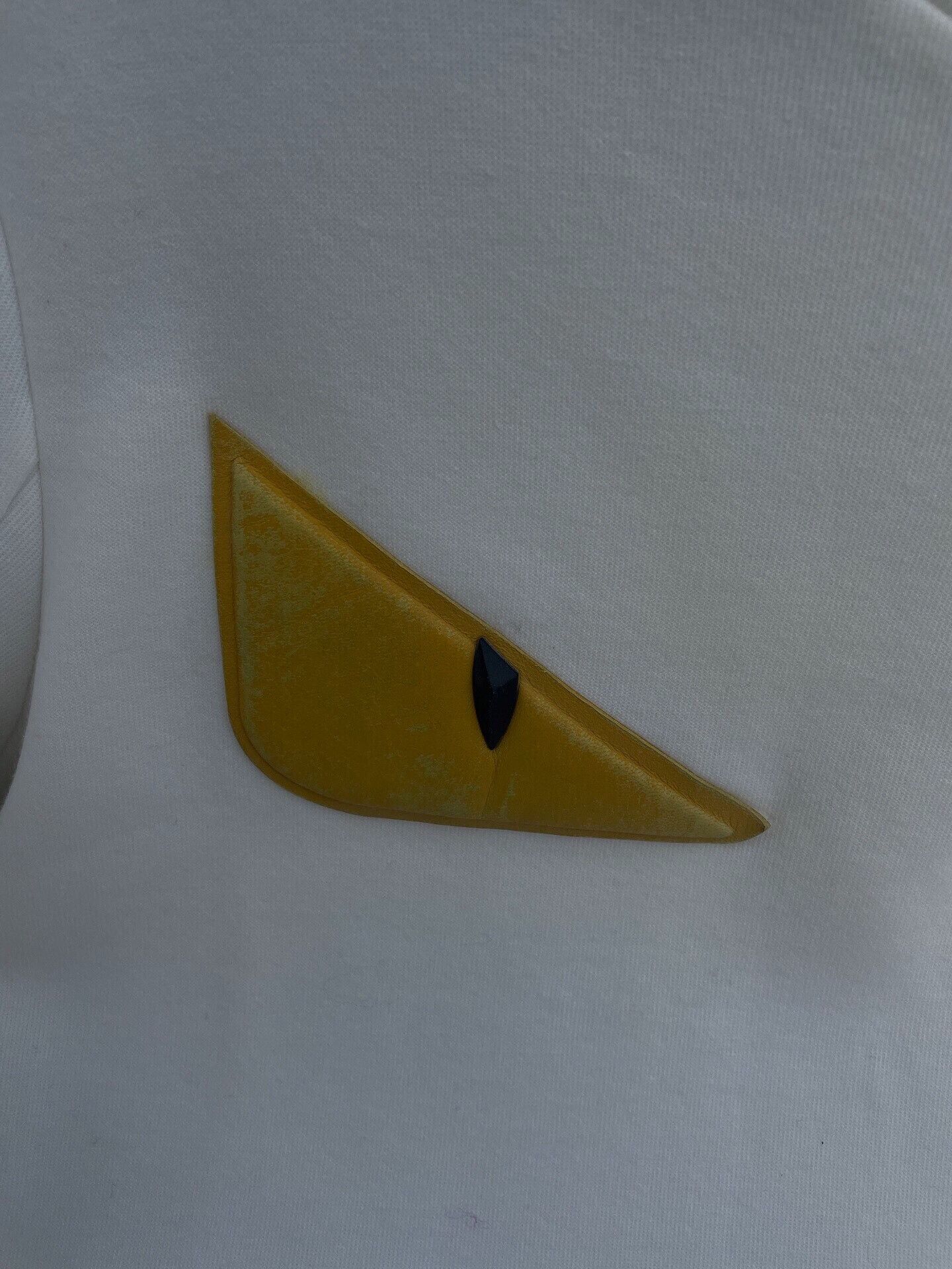 Fendi Fendi White Sweatshirt with Leather Details Size XS / US 0-2 / IT 36-38 - 4 Thumbnail