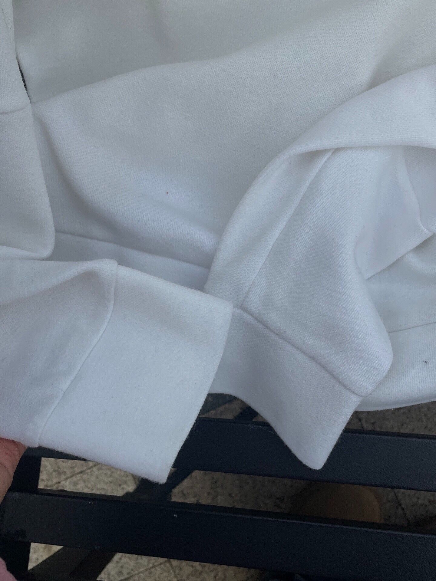 Fendi Fendi White Sweatshirt with Leather Details Size XS / US 0-2 / IT 36-38 - 7 Thumbnail