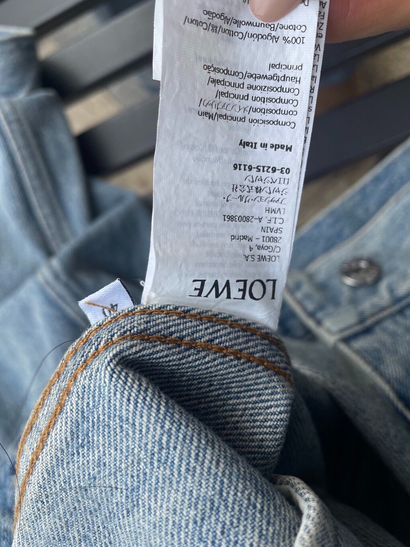 Loewe Loewe Denim Jacket with Tags Size XS / US 0-2 / IT 36-38 - 3 Thumbnail