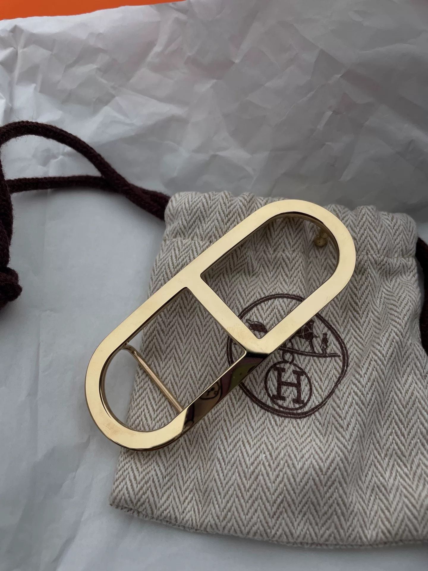 Hermes Hermes Red Leather Belt for Sale Size ONE SIZE - 2 Thumbnail