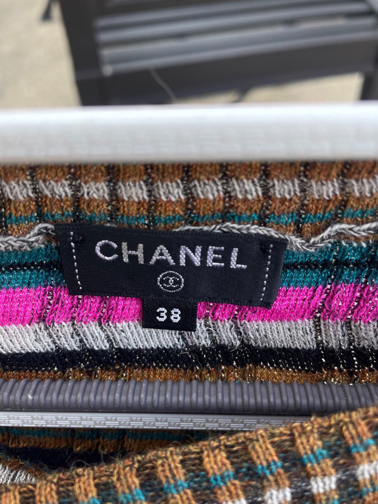 Chanel Chanel Knit Sweater in Striped Design Size XS / US 0-2 / IT 36-38 - 3 Thumbnail