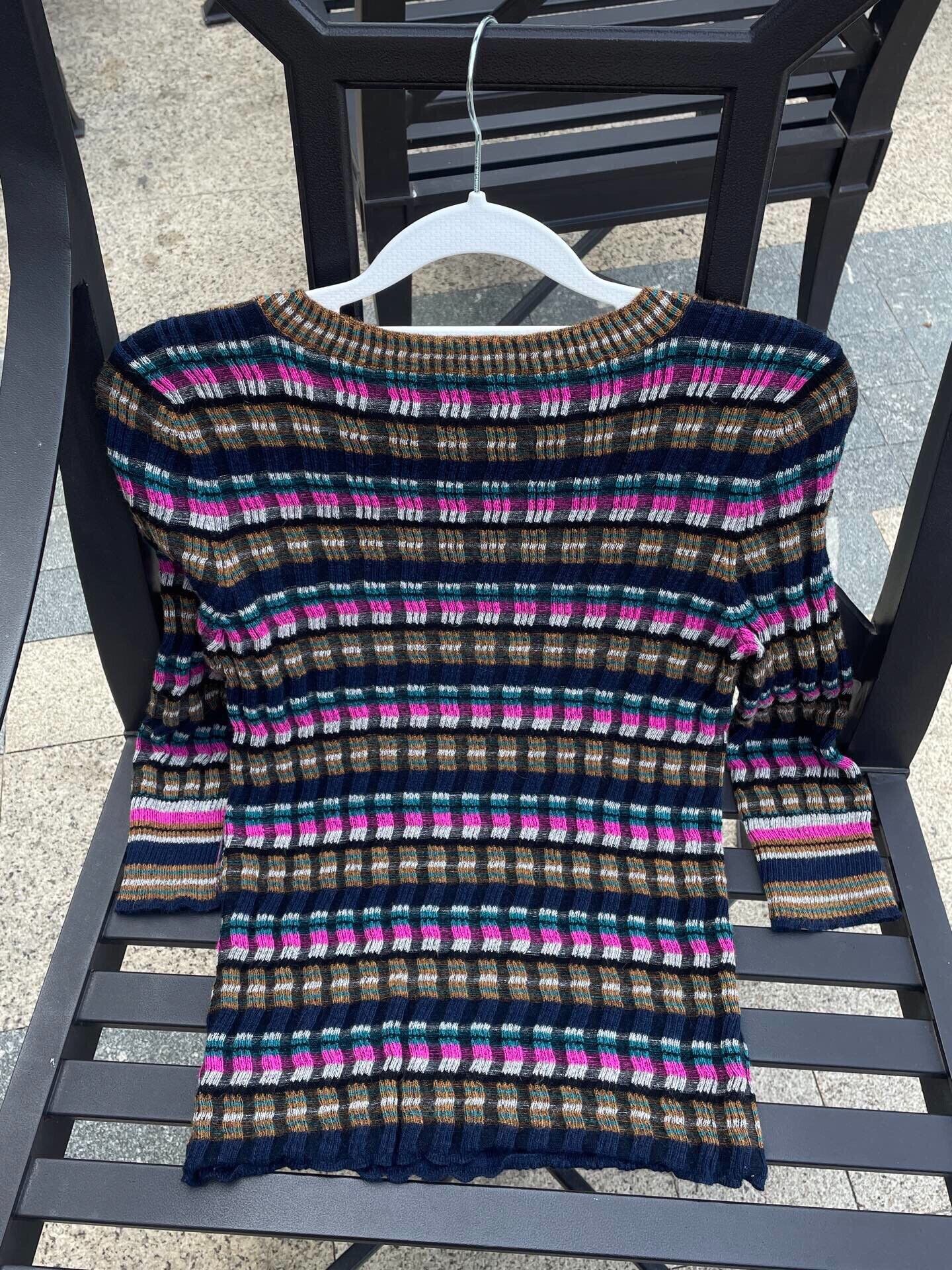 Chanel Chanel Knit Sweater in Striped Design Size XS / US 0-2 / IT 36-38 - 2 Thumbnail