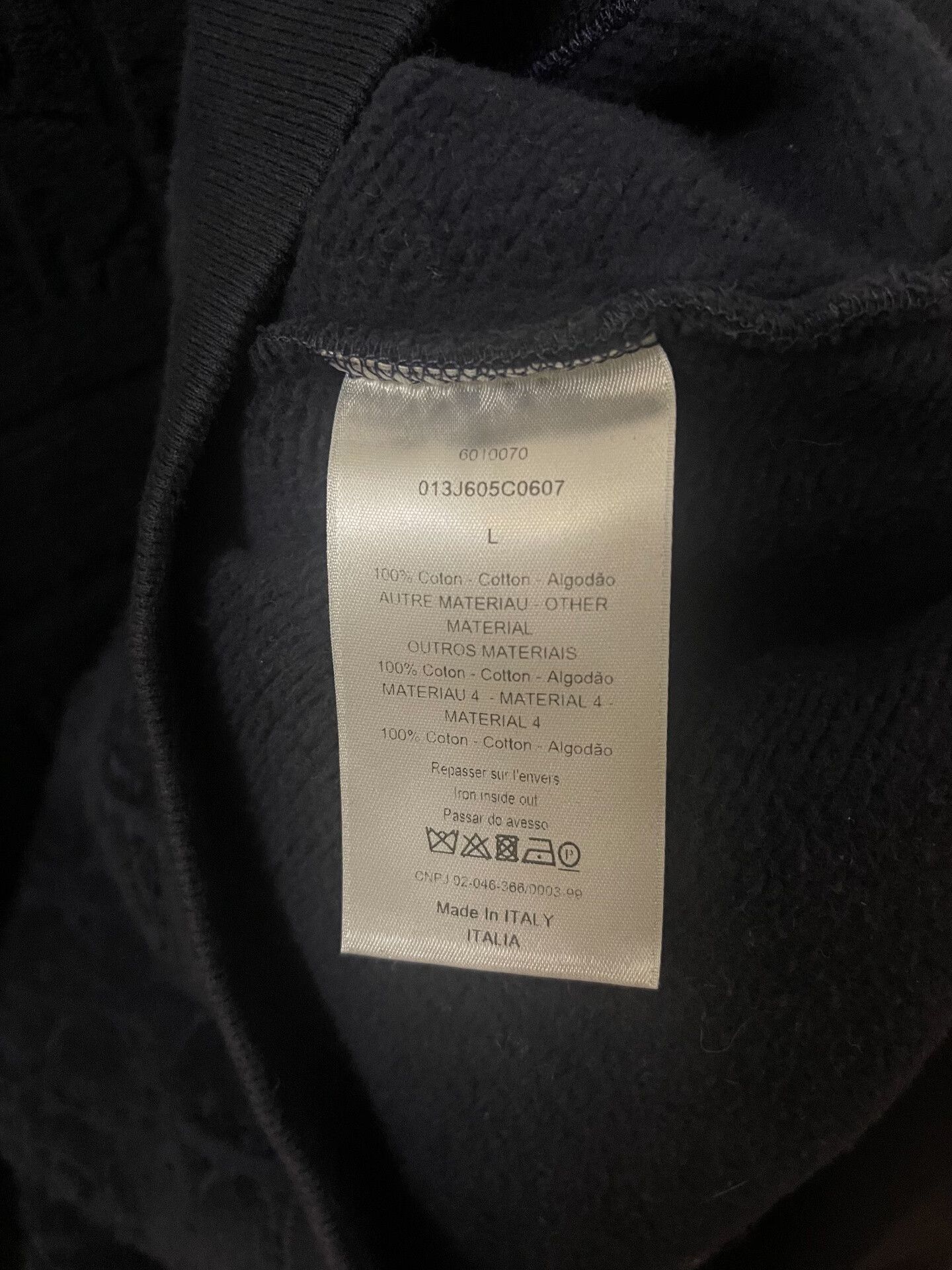Dior Dior Sweatshirt with Logo Design Size US M / EU 48-50 / 2 - 3 Thumbnail
