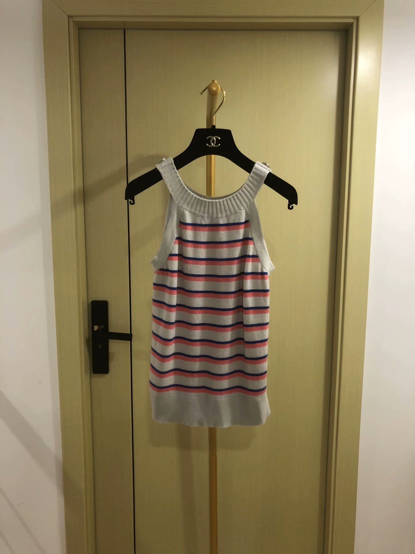 Chanel Chanel Striped Knitted Tank Top Size XS / US 0-2 / IT 36-38 - 2 Thumbnail