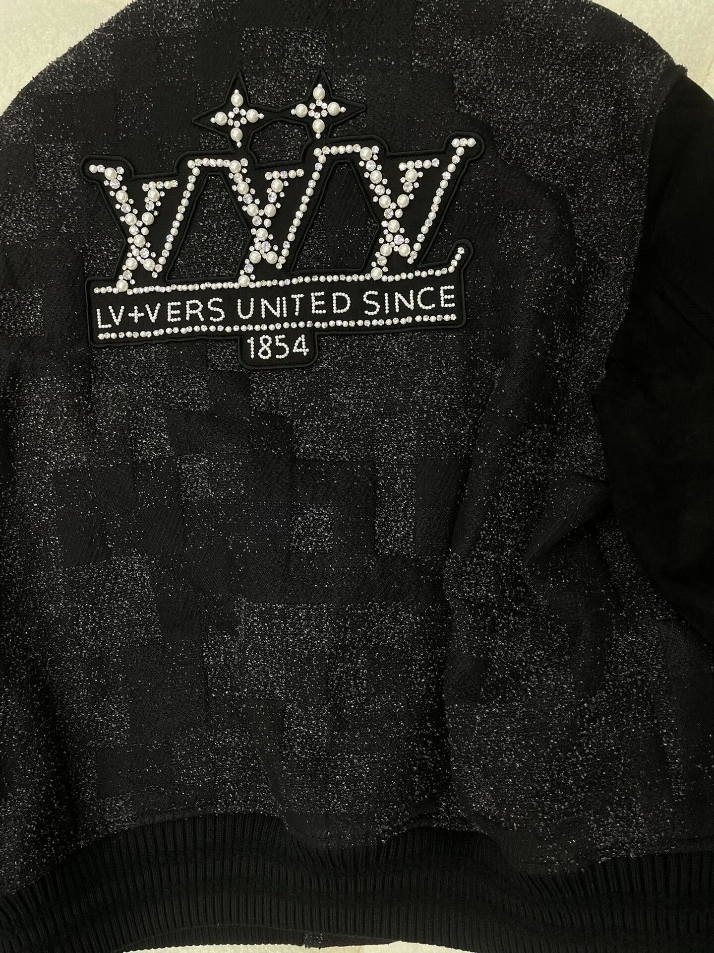 Versus Black Sequined Embroidered Jacket by LV+VERS Size US XS / EU 42 / 0 - 4 Thumbnail